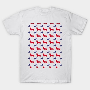 American Corgi, Red White And Blue T-Shirt